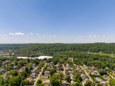 Hawthorne New York 'ta ikamet eden bir emlakçı. Hava aracı fotoğrafı manzarası 2024