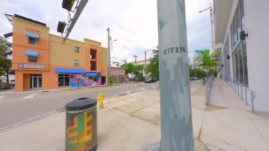 Miami, FL, ABD - 31 Ağustos 2024: Tarihi Overtown Miami Yazı 2024