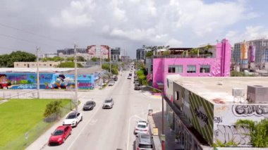 Miami, FL, ABD - 24 Ağustos 2024: Wynwood Miami 2024 Hava Turu