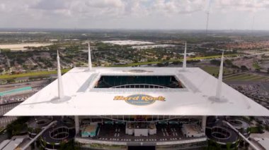 Miami, FL, ABD - 24 Ağustos 2024: Miami Florida Hard Rock Stadyumu