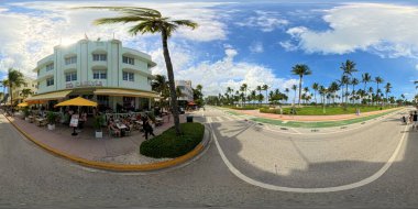 Miami, FL, ABD - 30 Ağustos 2024 eşkenar dörtgen fotoğraf: Ocean Drive Miami Beach