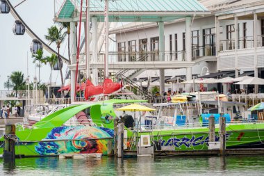 Miami, FL, USA - September 25, 2024: Scene at Bayside Marketplace Miami 2024