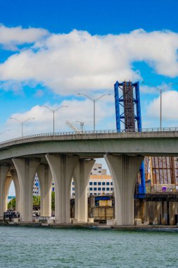 Port Miami Köprüsü Şehir Merkezi, Florida ABD