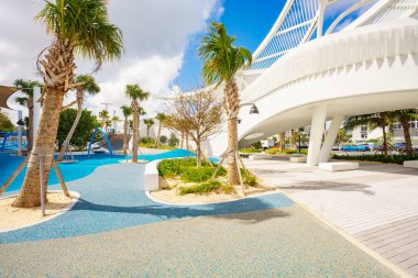 Fort Lauderdale, FL, ABD - 22 Ekim 2024: DC Alexander Park Fort Lauderdale Plajı 2024 'te açıldı
