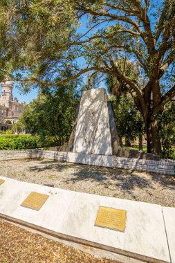 Tampa, FL, ABD - 24 Ekim 2024: JFK Memorial Statue Tampa Florida