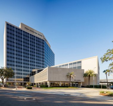 Jacksonville, FL, ABD - 27 Ekim 2024: CSX Corporation Jacksonville Florida şehir merkezinde bir nakliye şirketi