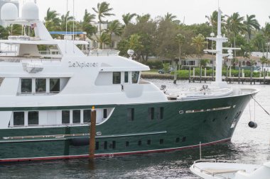 Fort Lauderdale, FL, ABD - 30 Ekim 2024: Fort Lauderdale Uluslararası Tekne Fuarı