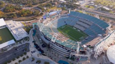 Jacksonville, FL, ABD - 27 Ekim 2024: Everbank Stadyumu Jacksonville Jaguars 2024