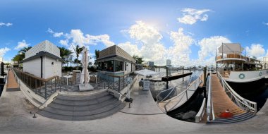 Fort Lauderdale, FL, ABD - 22 Ekim 2024 Fotoğraf Marina Village Fort Lauderdale Beach Florida 2024