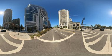 Tampa, FL, ABD - 24 Ekim 2024 Fotoğraf Meridian Avenue Tampa Florida 2024