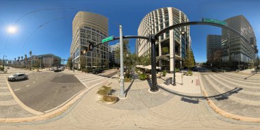 360 street view photo Channelside Drive and Water Street intersection Downtown Tampa Florida 2024 clipart