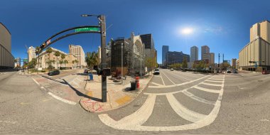 Tampa, Florida USA 2024. 360 eşdörtgen fotoğrafçılık