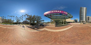 Tampa, FL, USA - October 24, 2024: Straz Center Downtown Tampa FL 2024 360 photo clipart