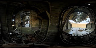 DC3 uçak enkazı Eyvindarholt İzlanda 'da 360 fotoğraf