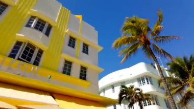 Miami Beach, FL, ABD - 4 Ocak 2025 Miami Beach Ocean Drive 2025