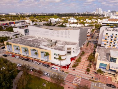 Miami Beach, FL, ABD - 10 Ocak 2025: Miami City Bale. Hava aracı fotoğrafı.