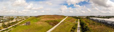 Aerial photo of a landfill Davie Florida 2025 clipart