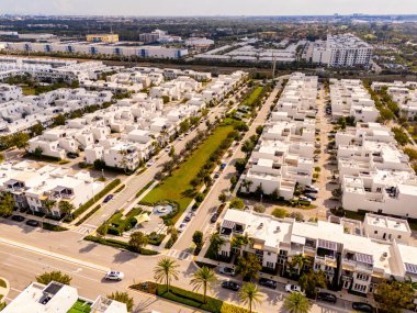 Stock photo residential district in Doral Miami Florida clipart