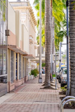 Miami Plajı kaldırımları 41. Cadde iş bölgesi