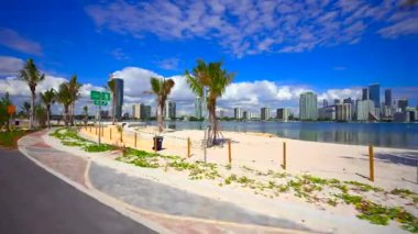 Key Biscayne 'deki yeni park Miami Florida