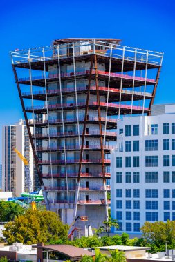 Aventura, FL, ABD - 6 Mart 2025: Safra National Bank Aventura Florida yapım aşamasında