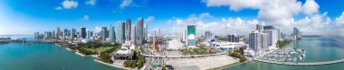 Havacılık 2025 baskı panoraması Miami şehir merkezi