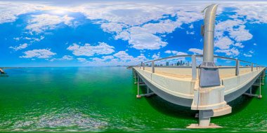 Rickenbacker Geçidi üzerinde 360 fotoğraf görüntüsü Miami Key Biscayne 2025