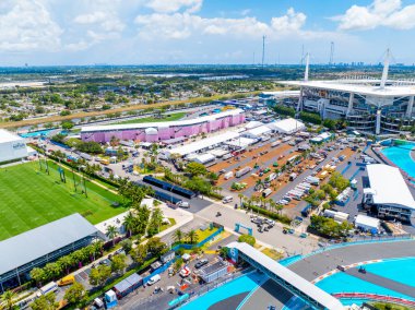 Miami, FL, ABD - 5 Mayıs 2025 Miami Grand Prix Formula 1 Yarışı 'nın perde arkası