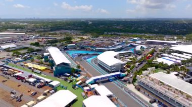 Miami, FL, ABD - 5 Mayıs 2025 Viraj 1 Miami Grand Prix Yarış Pisti