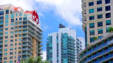 Brickell Miami 8k stok videosu 2025
