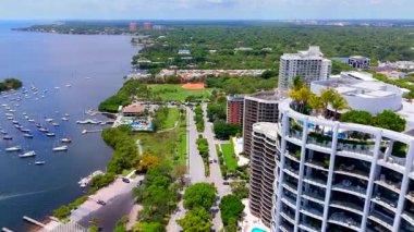 Coconut Grove Miami hava stok görüntüleri 2025