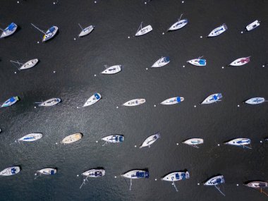 Miami Coconut Grove demirleme alanı. Hava Miami İHA fotoğrafı