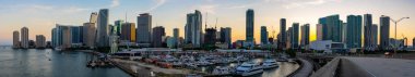 En iyi 2025 Miami Panoraması Gün batımında