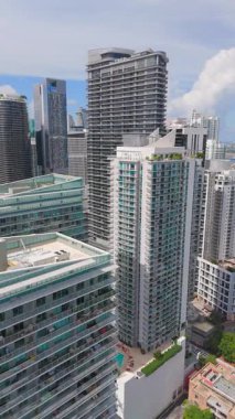 Dikey hava görüntüleri Brickell Miami 2025