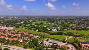 Palm Beach Polo Golf Kulübü Havacılık stoku videosu