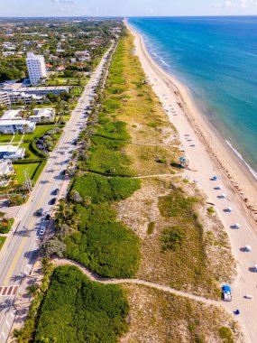 Delray Sahili 'nin güzel fotoğrafı Florida yaz günü