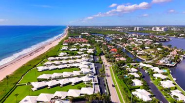 Ocean Ridge emlak turu. Hava aracı videosu 4k 24 p 2025