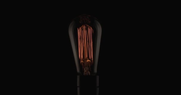 Project Video Light Bulb Illustrating Concept Losing Inspiration Having White — Stockvideo