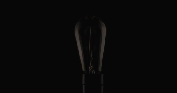 Project Video Light Bulb Slightly Turning Saving Energy Because Prices — стоковое видео