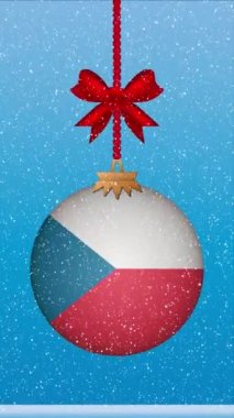 Çek bayrağıyla Noel balosuna kar yağıyor