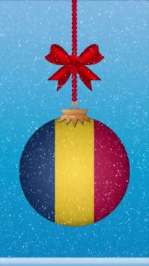 Çad bayrağıyla Noel balosuna kar yağıyor