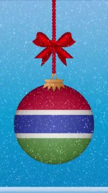 Gambiya bayrağıyla Noel balosuna kar yağıyor