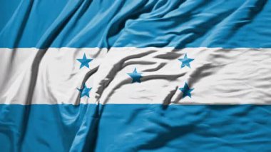 honduras sallanan bayrak gerçekçi bez animasyonu