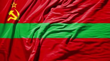 transnistria bayrak sallıyor gerçekçi kumaş animasyonu