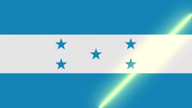 Canlandırılmış ışık süpürme ile honduras bayrağı