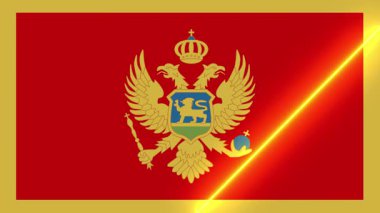 Canlandırılmış ışık süpürgeli mongol bayrağı