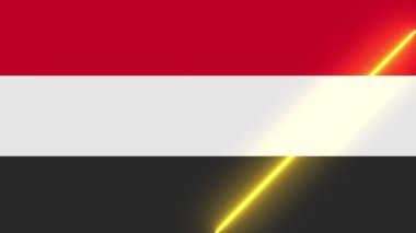 Animasyon ışık süpürmesiyle bayrak