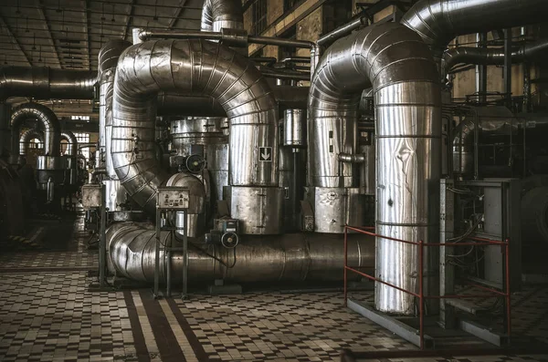 Interior Industrial Power Station — Stock Photo, Image