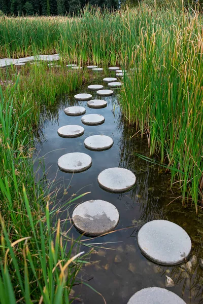 Zen Stone Path Water — Stock Photo, Image