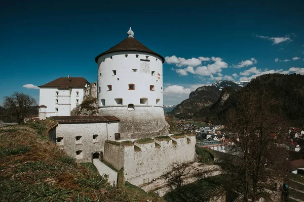 Kufstein Fästning Österrike Med Alperna — Stockfoto